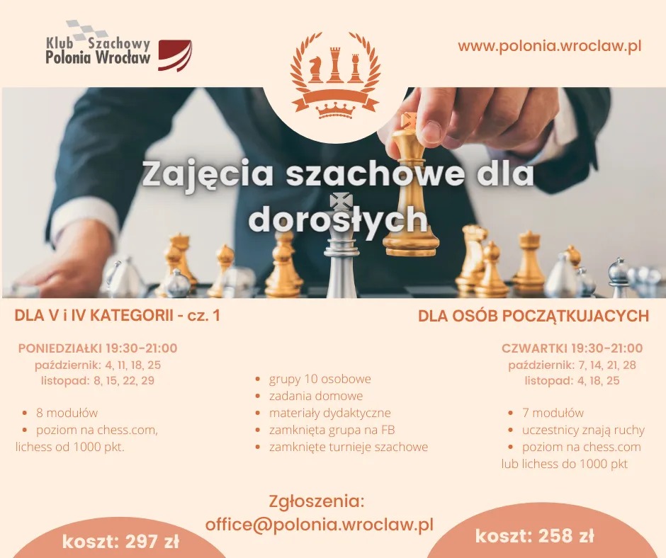 Zajęcia szachowe dla dorosłych