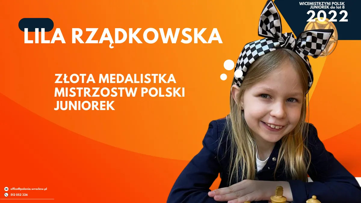 Lila Rządkowska Wicemistrzynią Polski do lat 8!