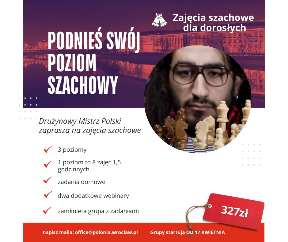 Zajęcia szachowe dla dorosłych - nowe zapisy!